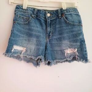 Cat and Jack EUC Girls Distressed Denim Shorts. Size 10/12